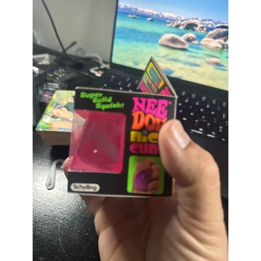 Pink genuine Needoh nice cube